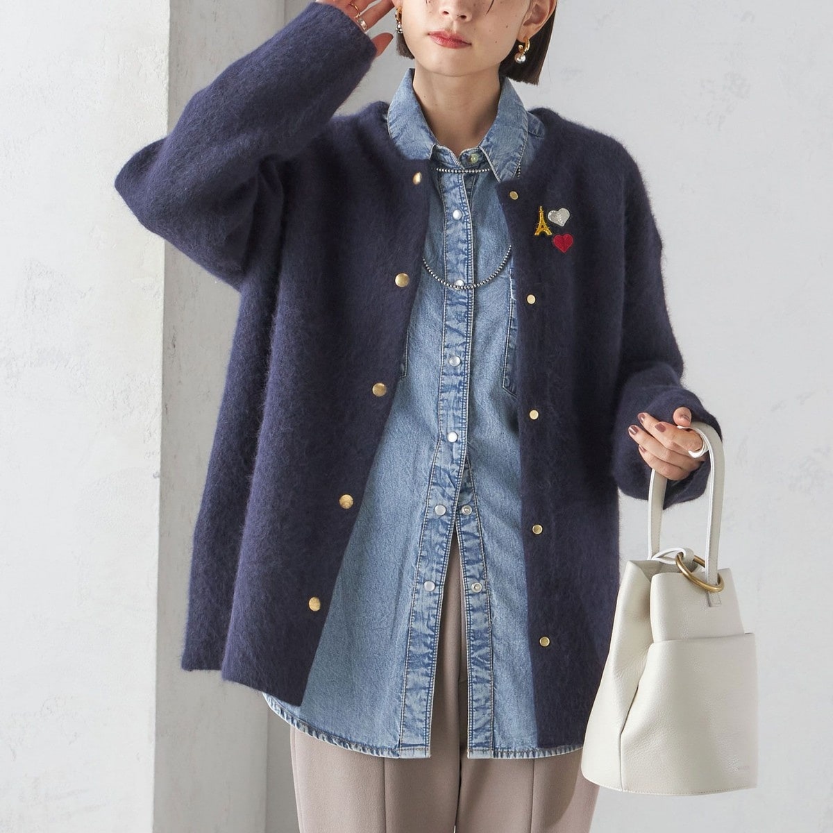 JOURNALSTANDARD relumeモヘヤミックスシャギーショートコート
