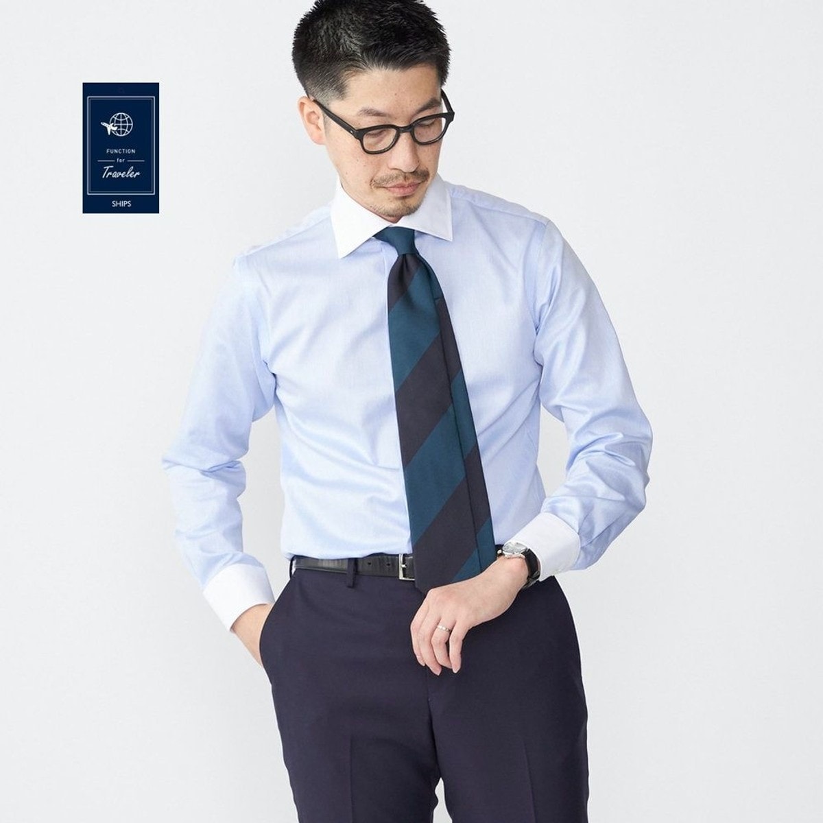 SHIPS：フォーマル フライフロント ダブルカフス シャツ | シップス