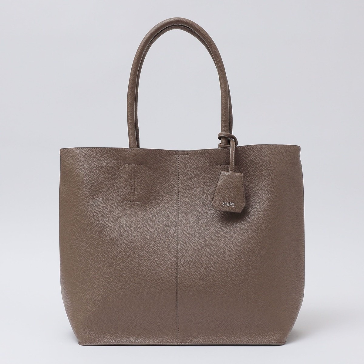 美品】シップス ブラウンレザー メンズ 大型トートバッグ