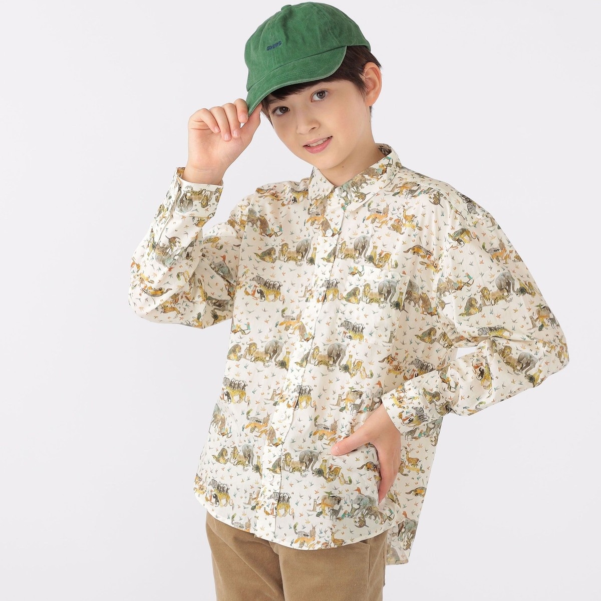 [}C]SHIPS KIDS:140`150cm / oeB vg  Vc/VbvXiSHIPSj x[Wn