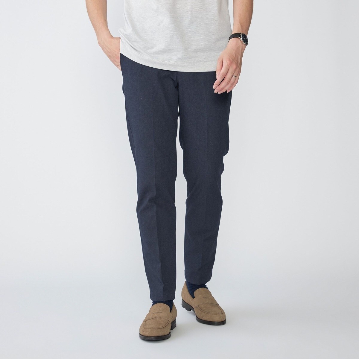 SHIPS: ラグジュアリー シェパードチェック ツープリーツ パンツ