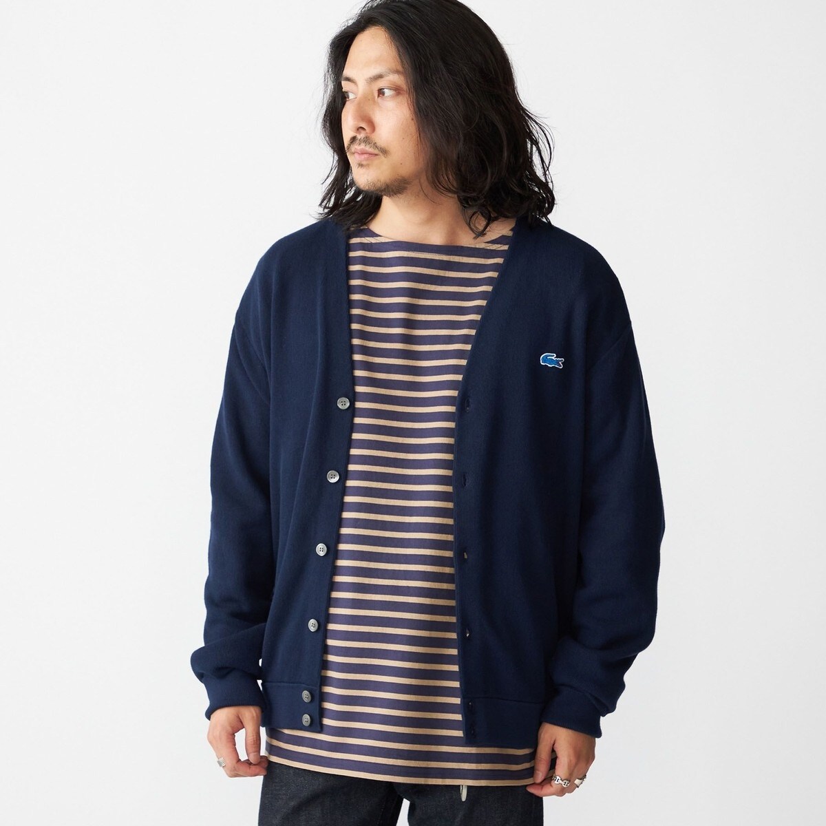 SHIPS別注 LACOSTE Vネック カーディガン SALE／50%OFFSHIPS別注 