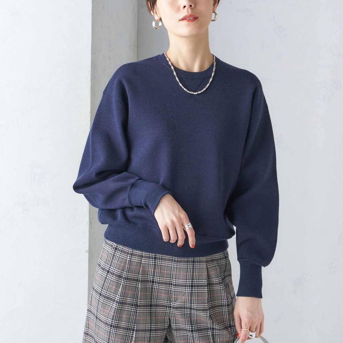 手洗い可 / カシミヤ深Vプルオーバー | ベーセーストック(B.C STOCK