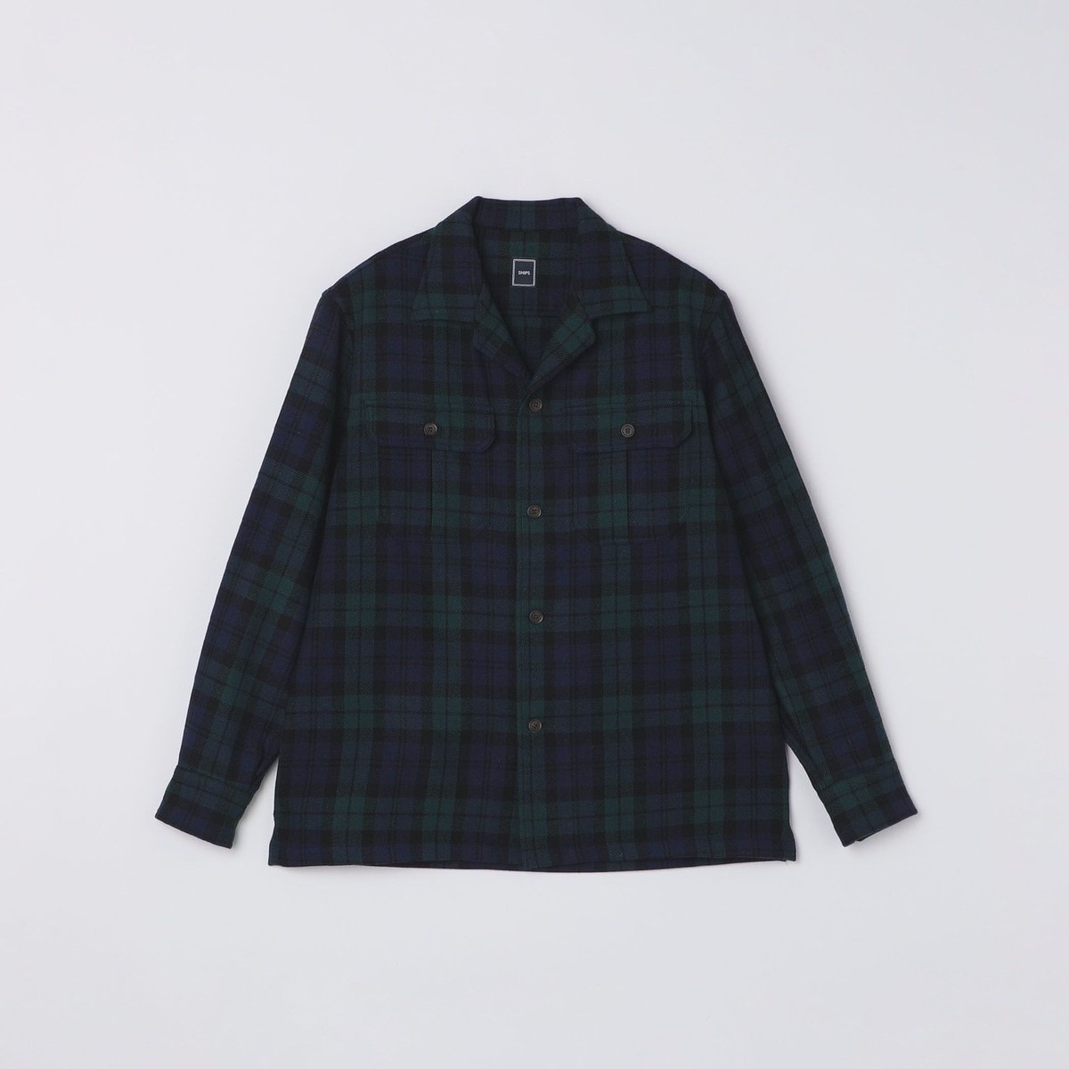 極美品 シップス SHIPS MANTECO シャギーチェックコート 黒 38 極美品 シップス SHIPS MANTECO シャギーチェックコート 黒 38