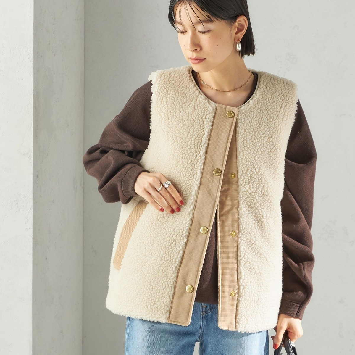 SARA MALLIKA/サラマリカ】PARVEEN BEADS EMB GILET:ベスト020