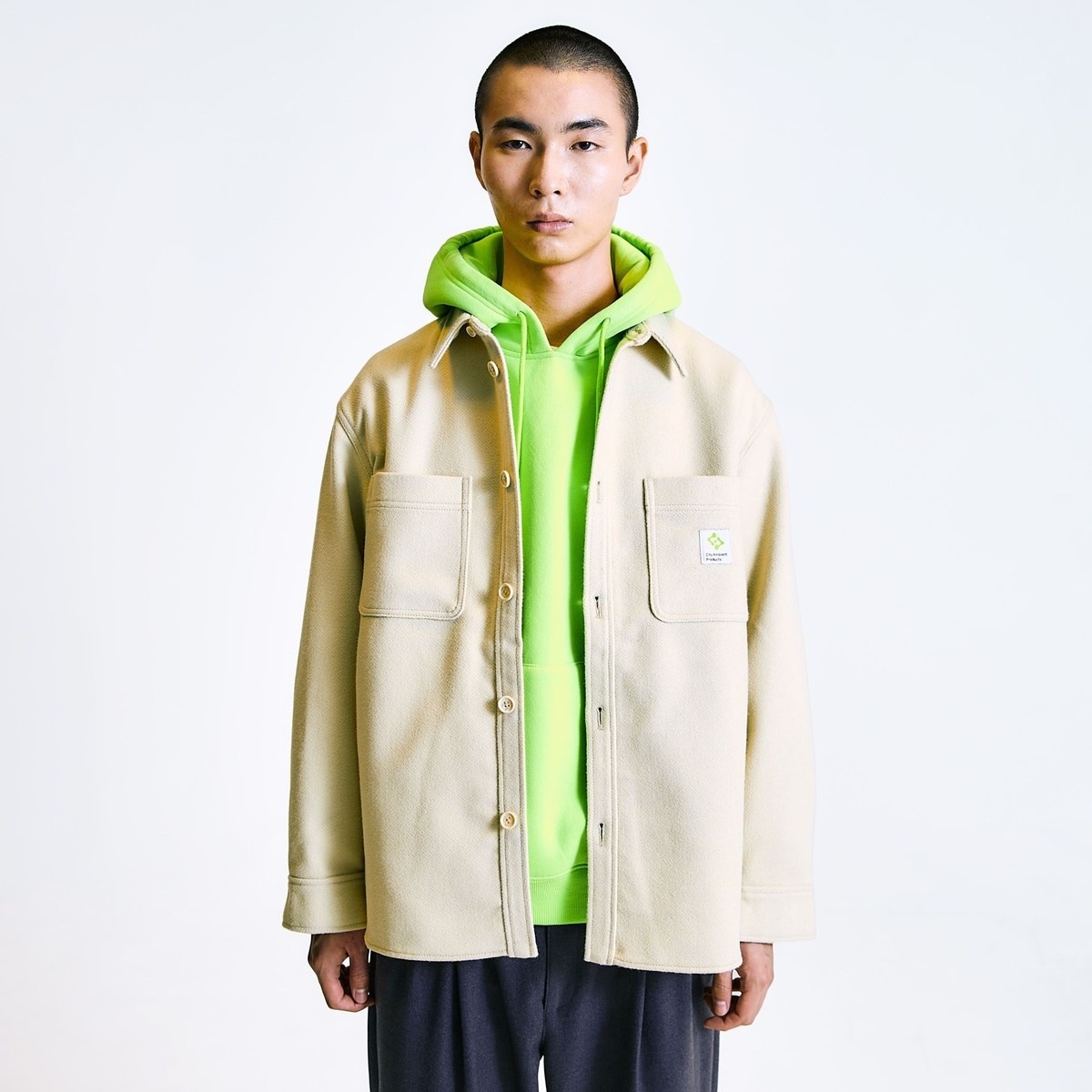 GUY ROVER: コットンフランネル チェック ウェスタン シャツ