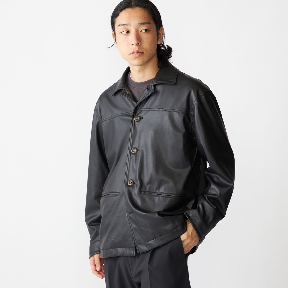 SHIPS: スーパー140'S メリノウール メルトン ジップ ブルゾン