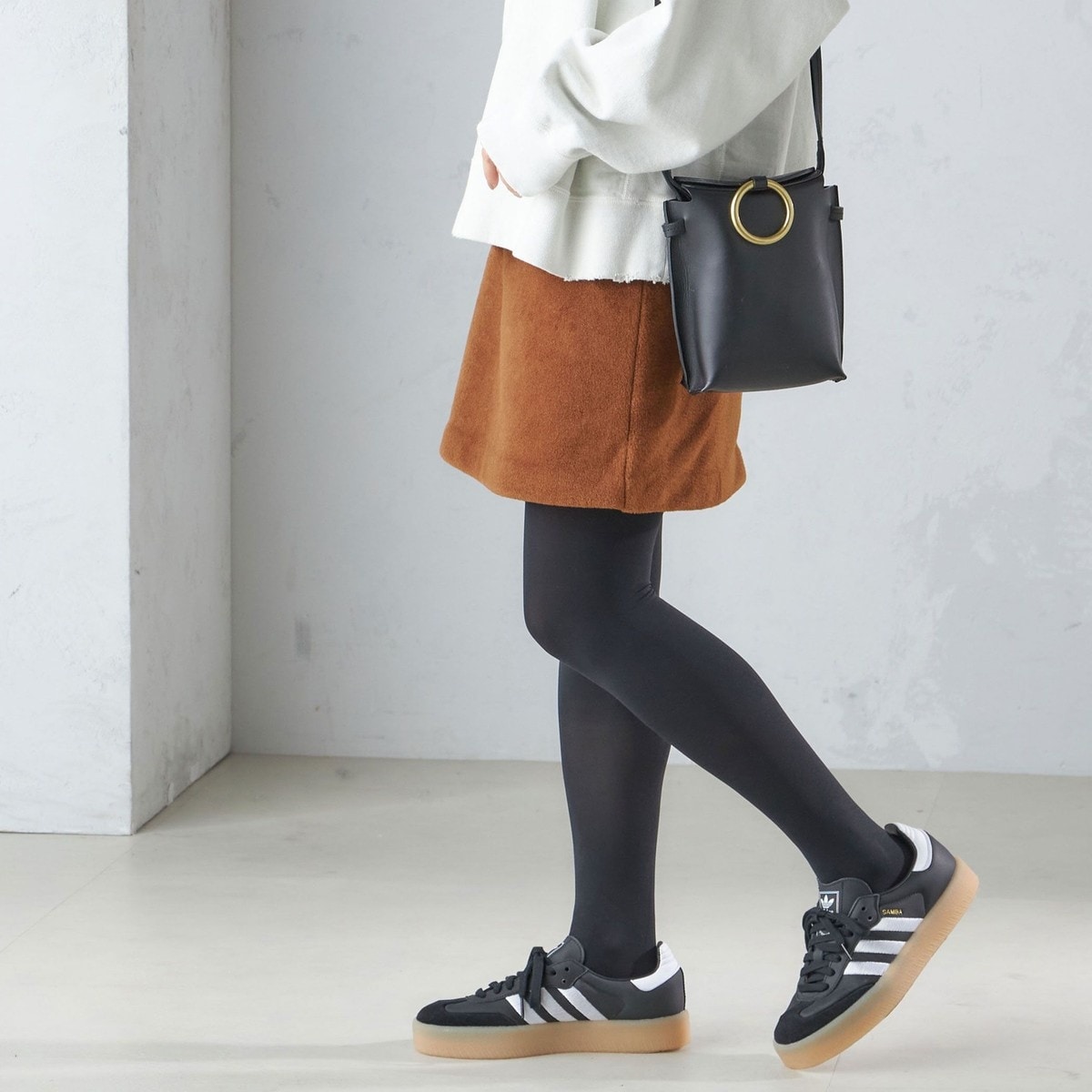 SHIPS別注】assiette:〈手洗い可能〉メタリック サスペンダー スカート