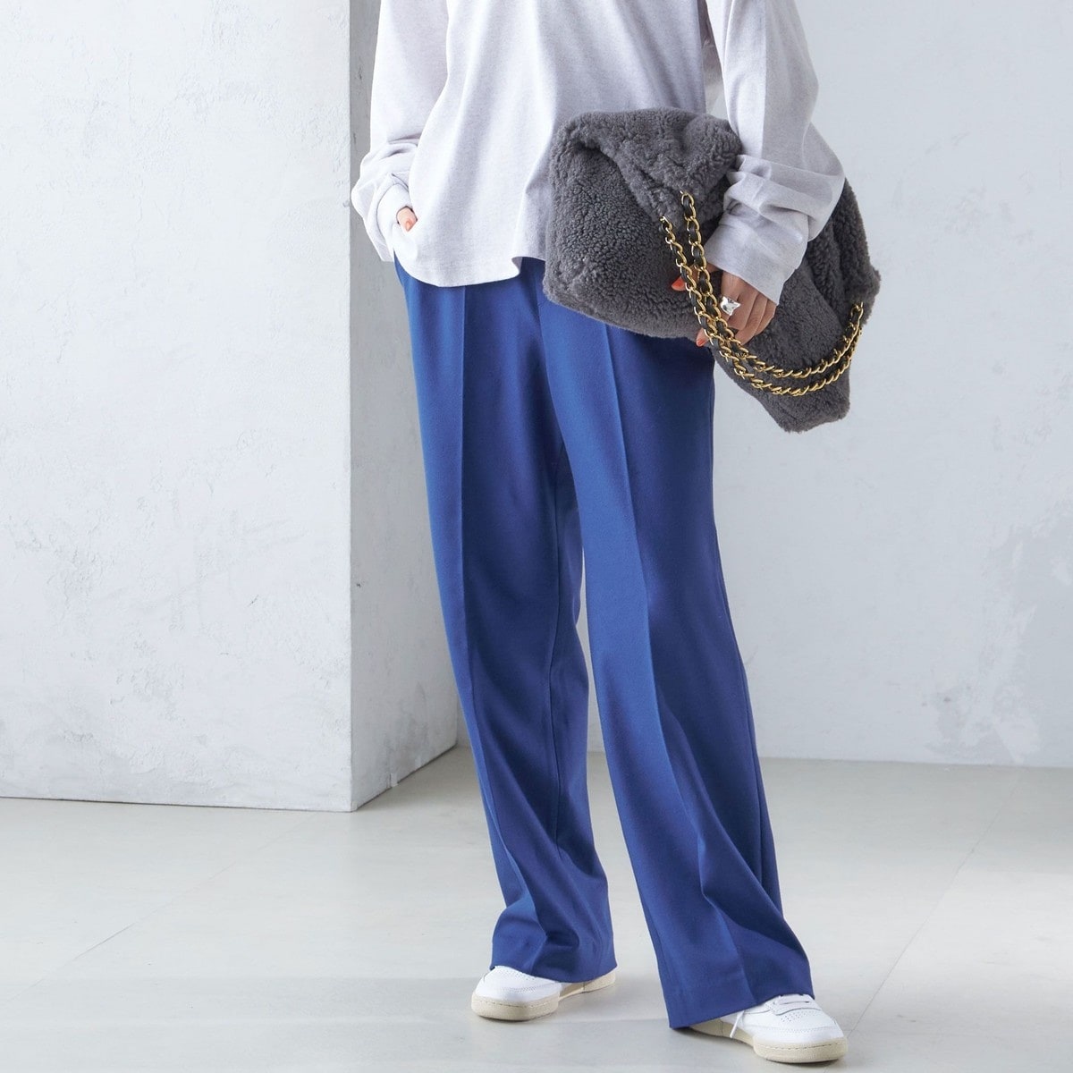 手洗い可能〉サテン プリント ドロスト パンツ | シップス(SHIPS