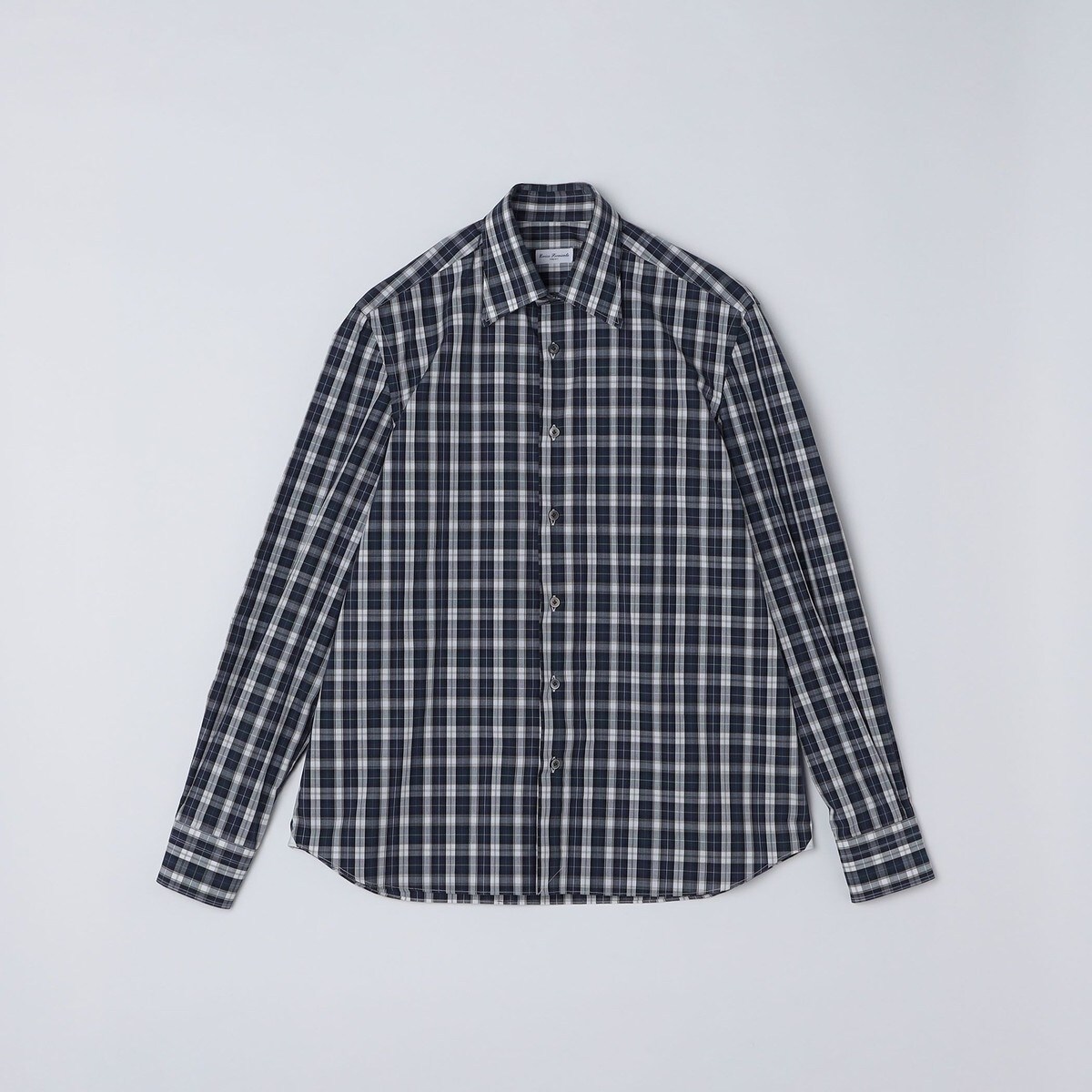 SHIPS別注】Errico Formicola: LUCA タブカラー マイクロチェック