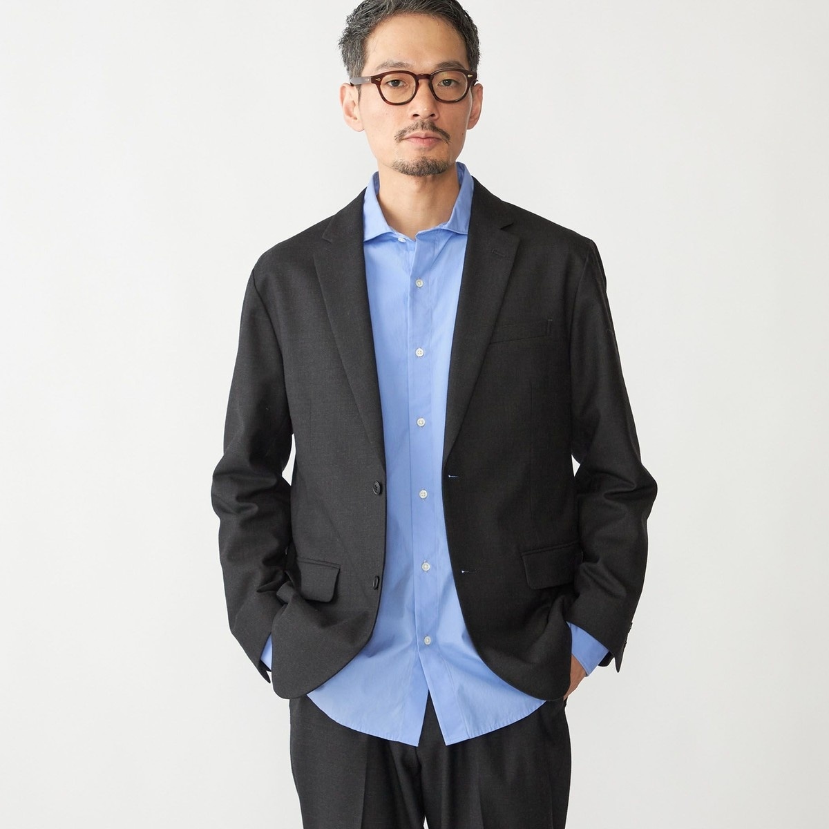 【kys】SHIPSシップス　ストレッチジャージーリラックスジャケット SHIPS： セットアップ対応 ストレッチ ジャージー