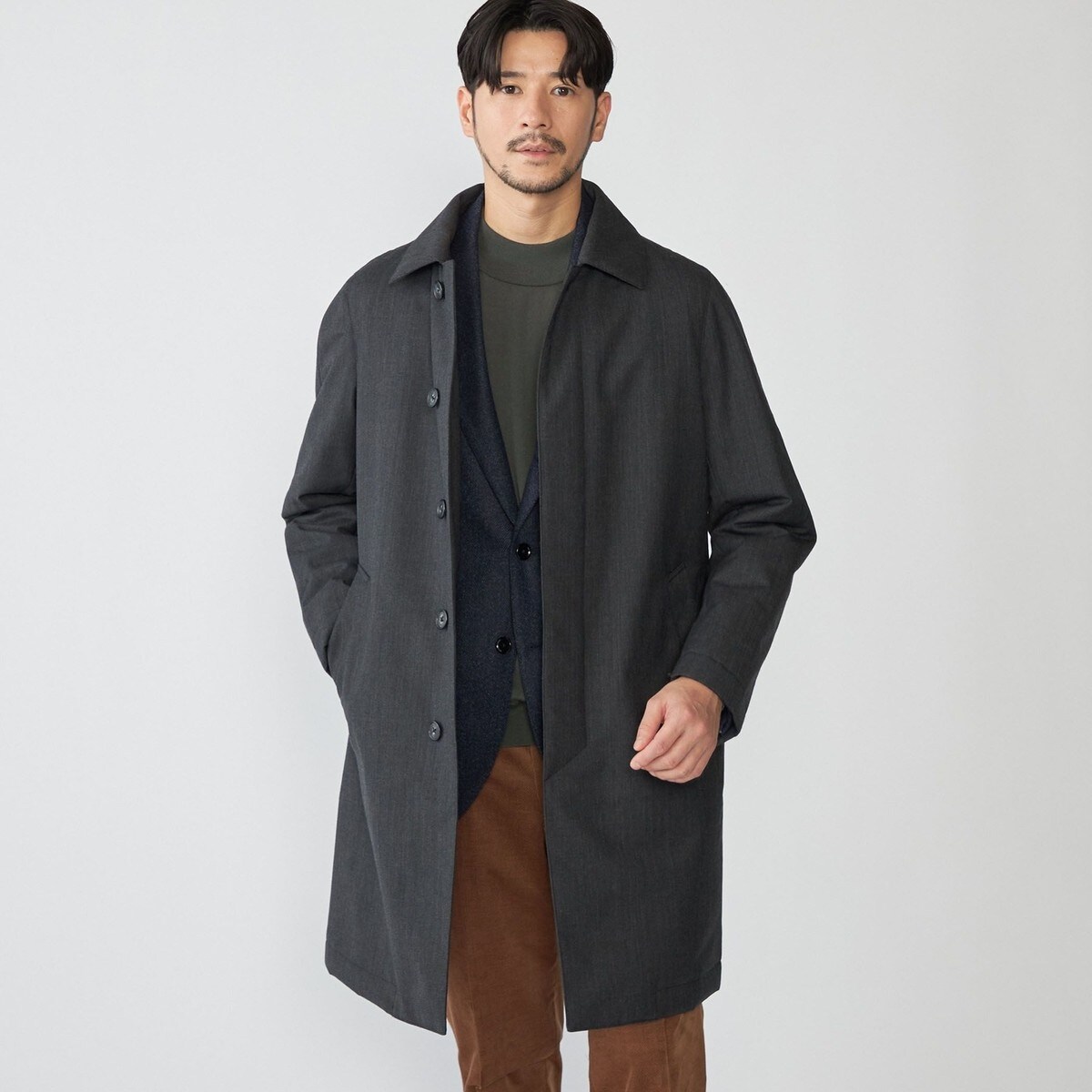 SHIPS: LORO PIANA FABRIC ストーム システム ステンカラー