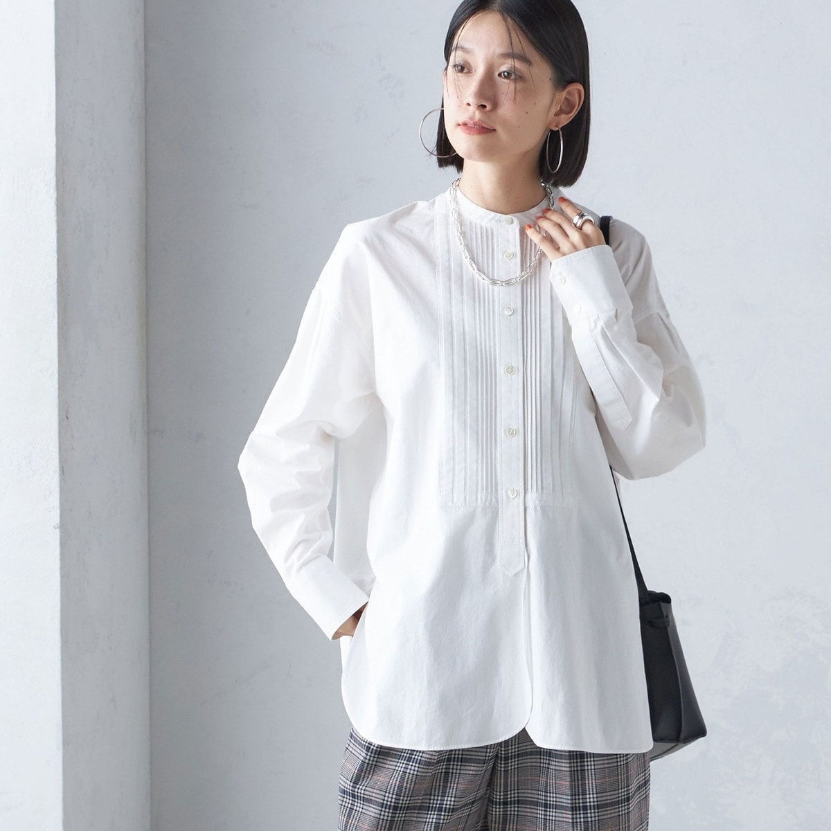 バンドカラーシャツ≪洗濯機で洗える≫ ketty バンドカラーシャツ≪洗濯機で洗える≫ : マルイ(丸井