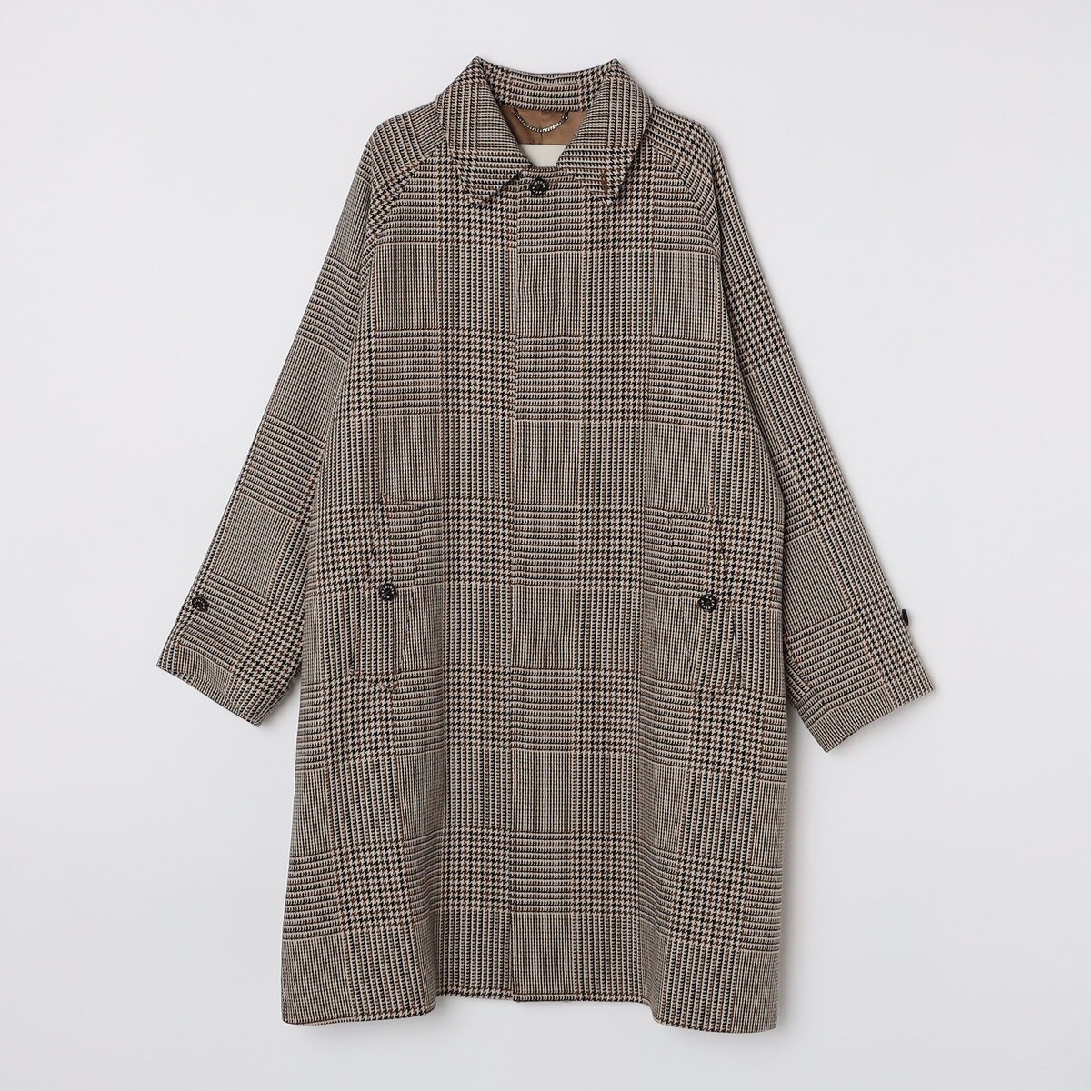 MACKINTOSH: BELFORD ウ―ル チェック バルカラー コート | シップス