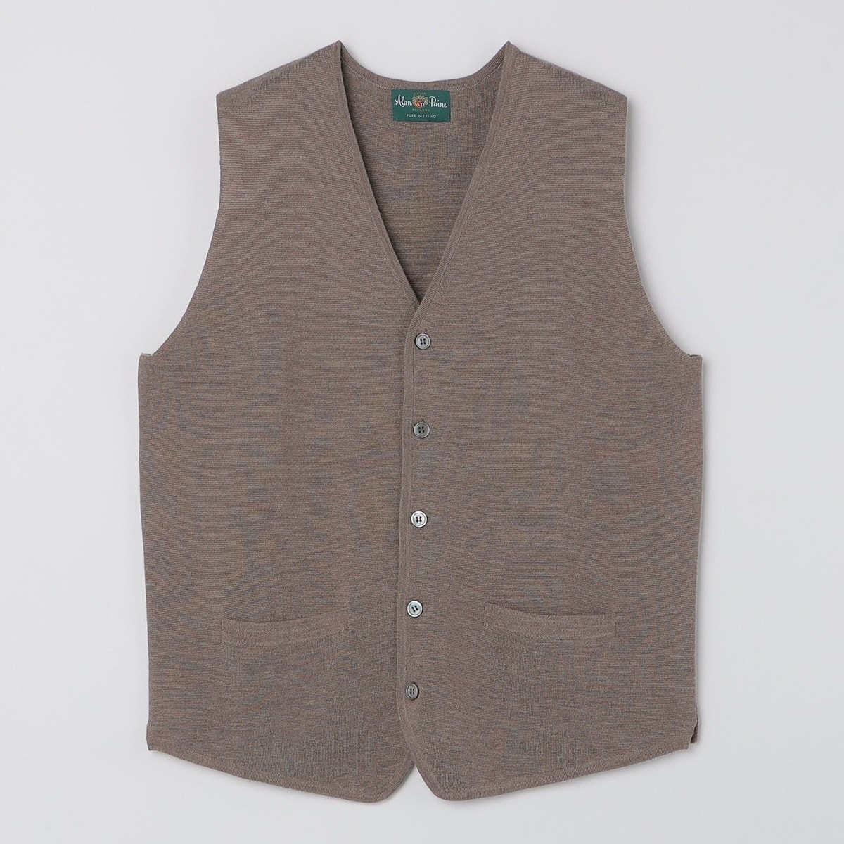 LA BOUCLE (ラブークル) HERRINGBONE ZIP ジレ（ベスト