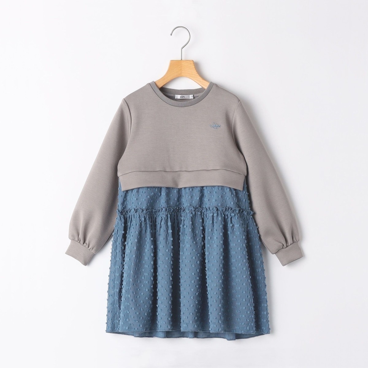 ships kids  フレアワンピース　160 SHIPS ワンピース KIDS:150〜160cm / ストレッチ フレア キッズ