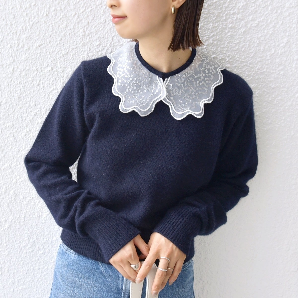 手洗い可能〉モヘヤ パイル Vネック プルオーバー | シップス