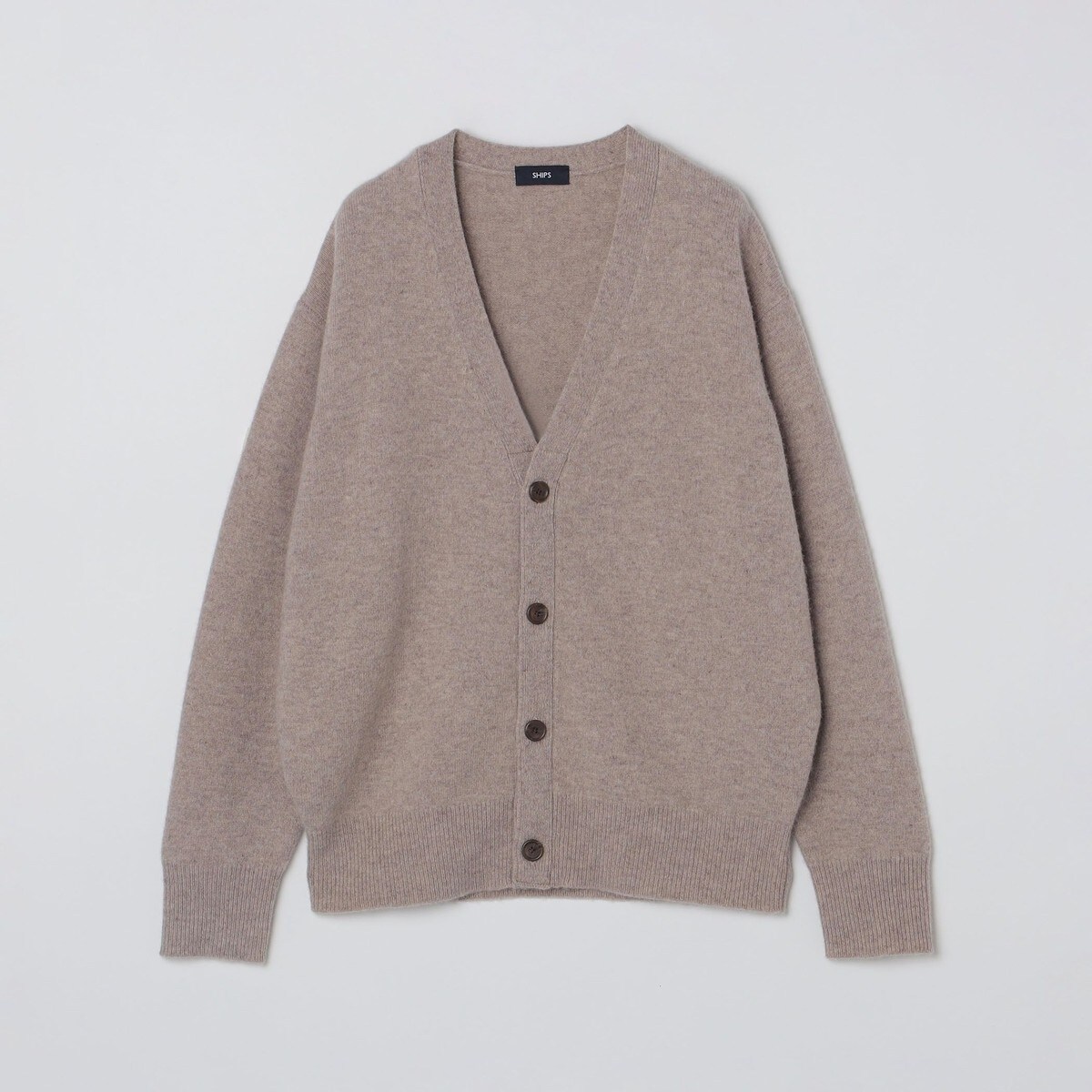 SHIPS: 9GG サンフェード リネン Vネック カーディガン | シップス
