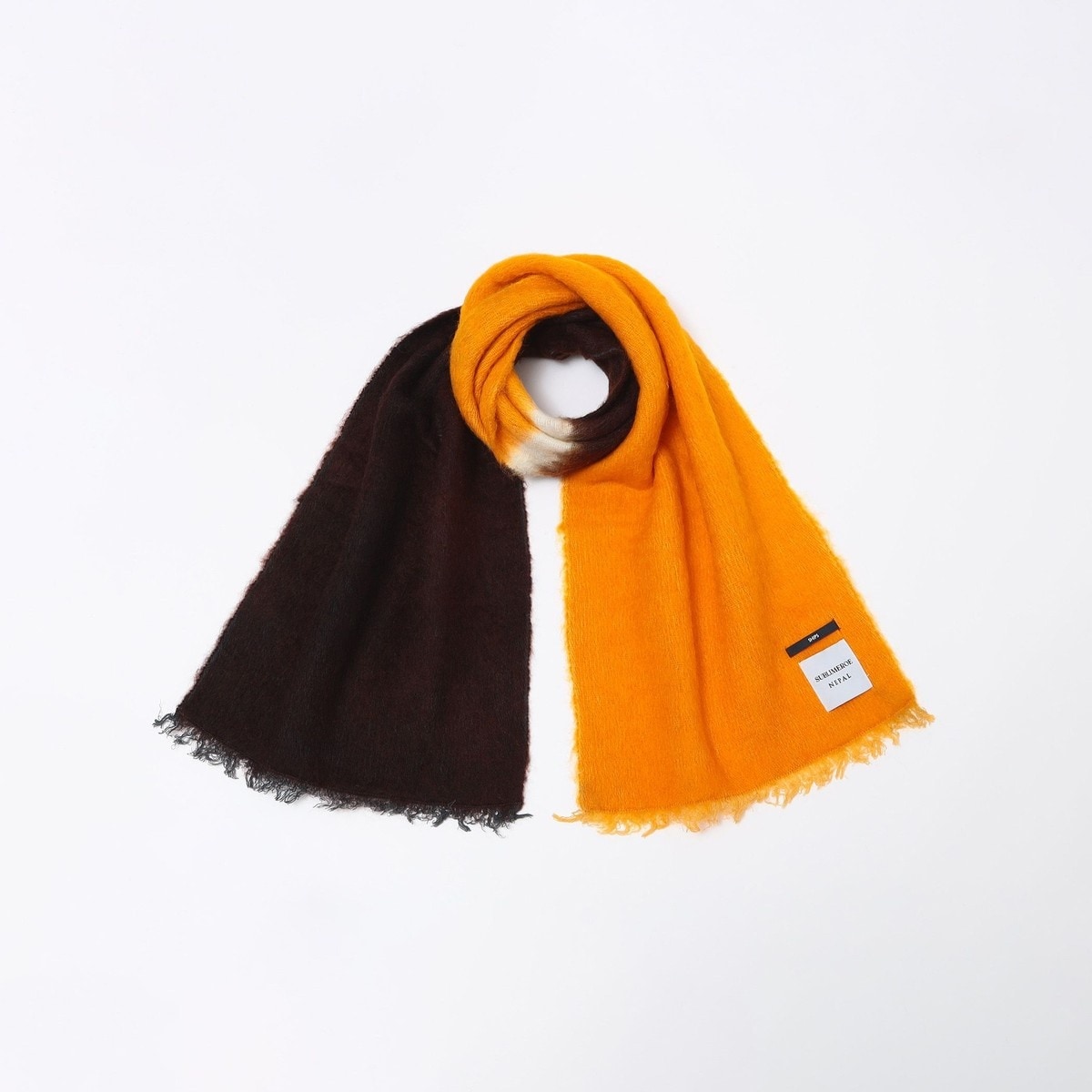 【SHIPS別注】SUBLIME: 2トーン ドロップダイ ストール