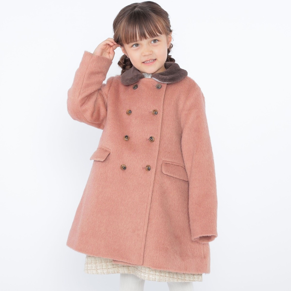 shipsチェックシャギーコート SHIPS KIDS:100～130cm / シャギー チェック コート | シップス