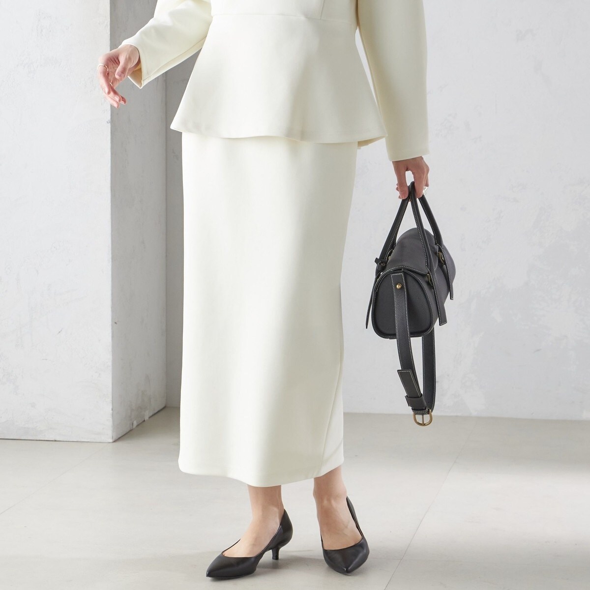 手洗い可能〉ウールライク ポケット タイト スカート | シップス(SHIPS