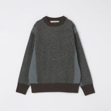 Slopeslow: TRICOLOR CREW NECK SWEATER