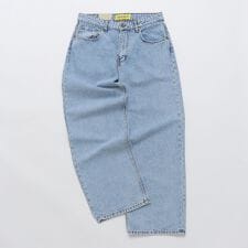 NEO BLUE: PASTEL BLUE SKATE BAGGY JEANS
