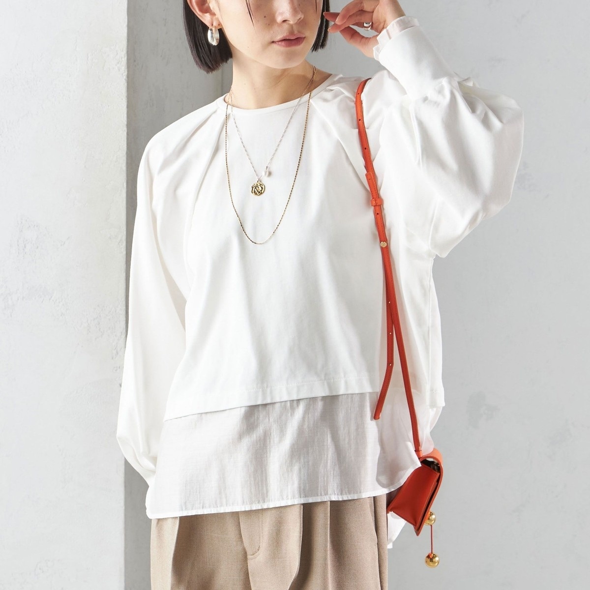 SHIPS Giboulee 手洗い可 ダンボールシアー プロオーバー 手洗い可能