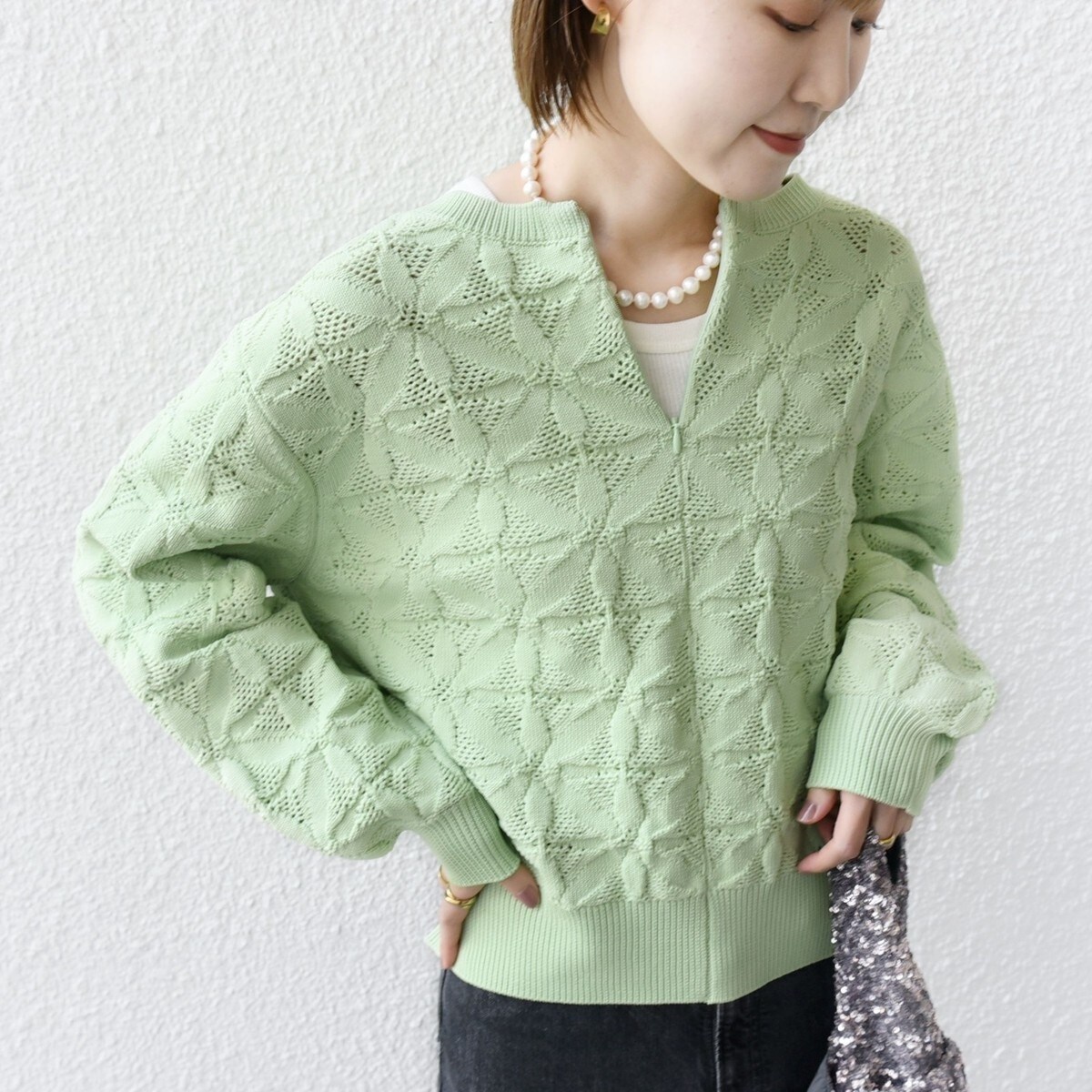 Khaju:ドットニットプルオーバー SALE／30%OFFKhaju:ドットニットプル