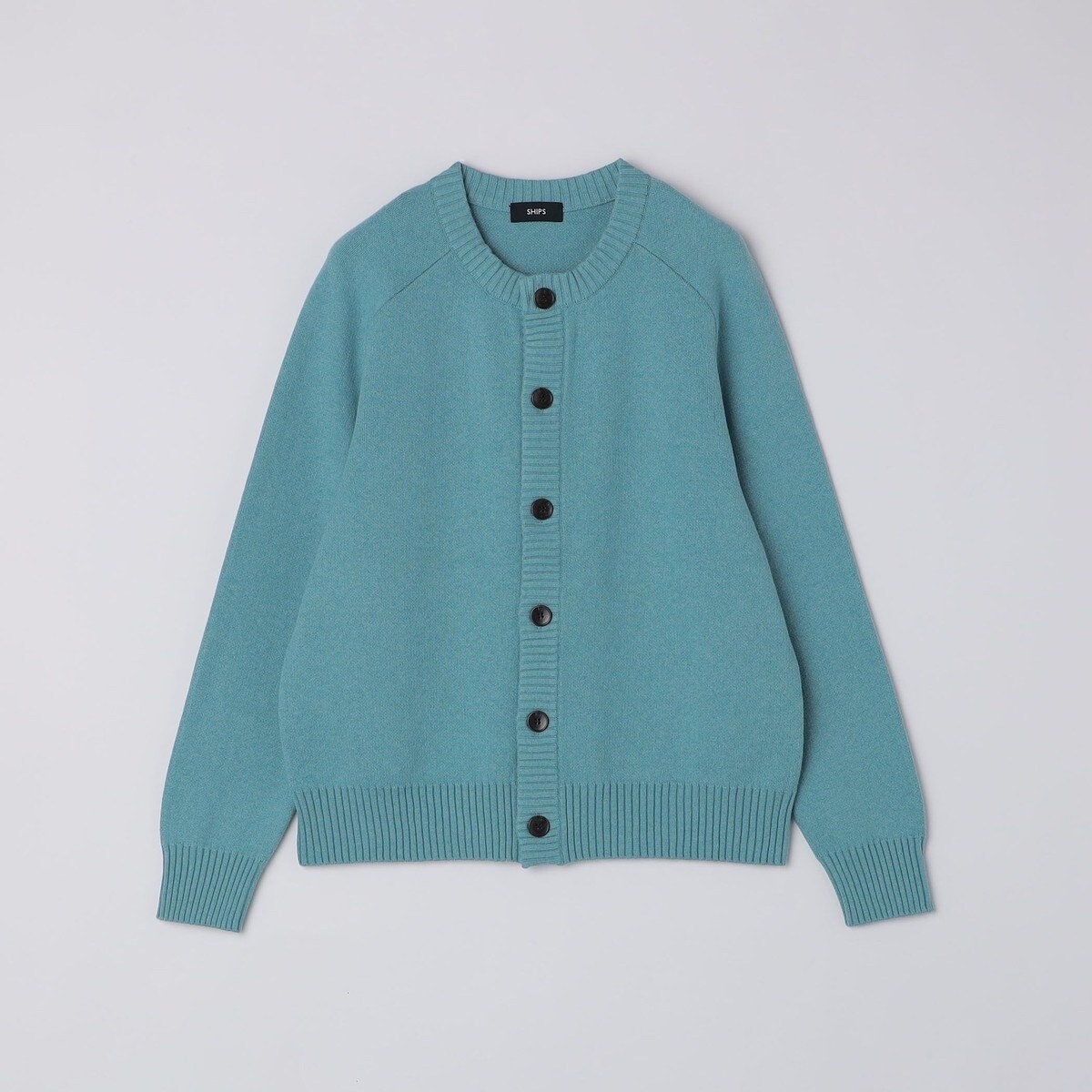 ペーシェ ❤︎様 コットンカシミヤクルーネックカーディガン　S ライトグレー CABaN コットンカシミヤ クルーネックカーディガン ライトグレーS