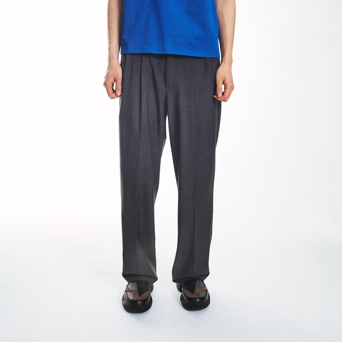 WEB限定 WARDROBE SMART】ツムギート スラックス パンツ