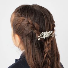 SHIPS KIDS:フラワー パール モチーフ 2WAY ブローチ