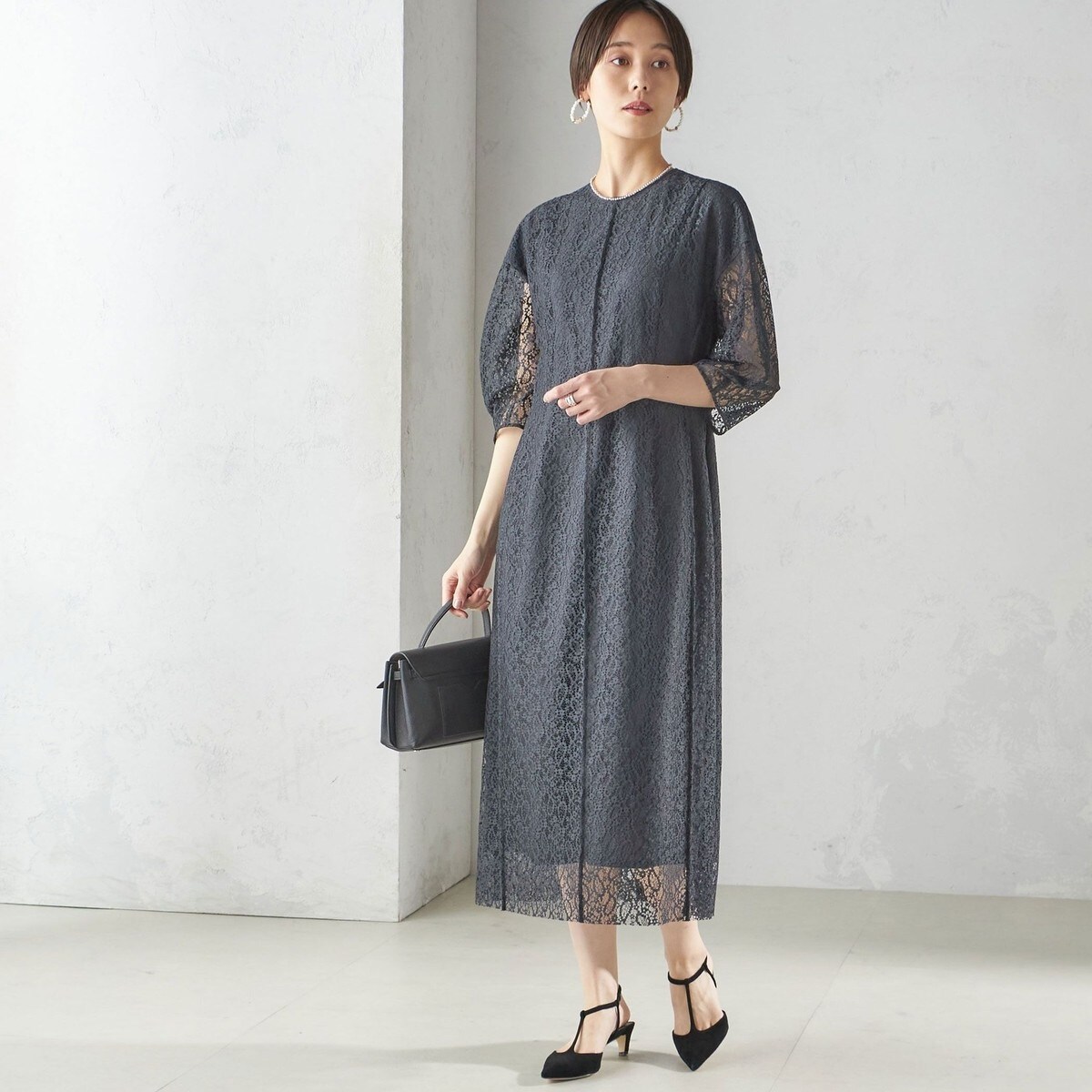 美品✨Khaju SHIPSカージュ シップス ワンピース ライトブルー F 美品✨Khaju SHIPSカージュ シップス ワンピース ライトブルー F