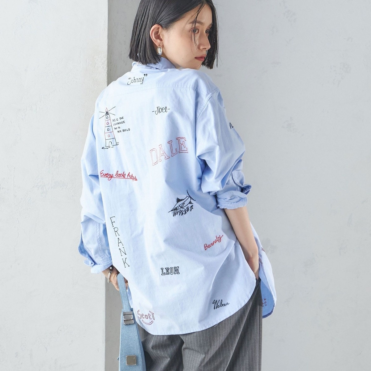 シップス（SHIPS）/【SHIPS別注】WHITE FIELD: エンブロイダリー シャツ SHIPS別注】WHITE FIELD: エンブロイダリー シャツ | シップス(SHIPS