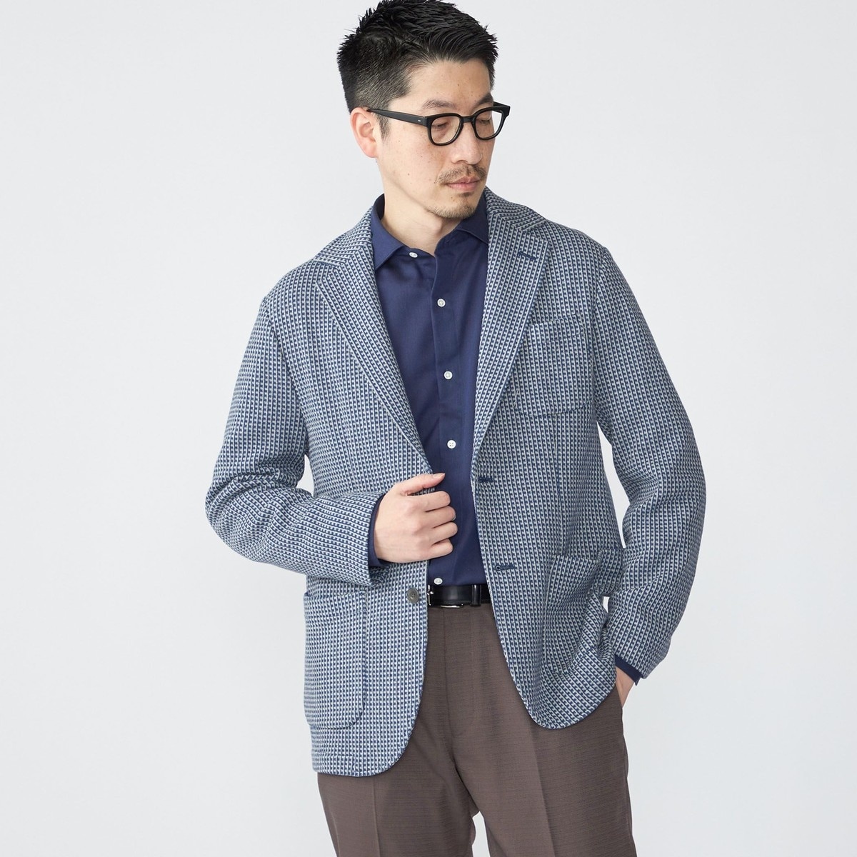 SHIPS別注】Errico Formicola: ウール ブラックウォッチ ジャケット