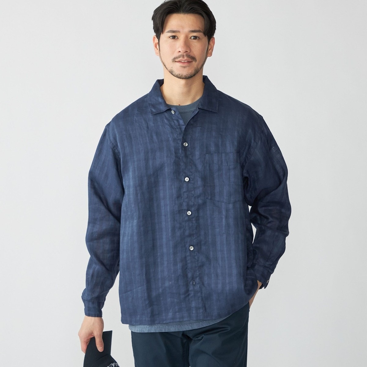 SHIPS: ラミー ドビー ウィークエンド ロングスリーブ シャツ