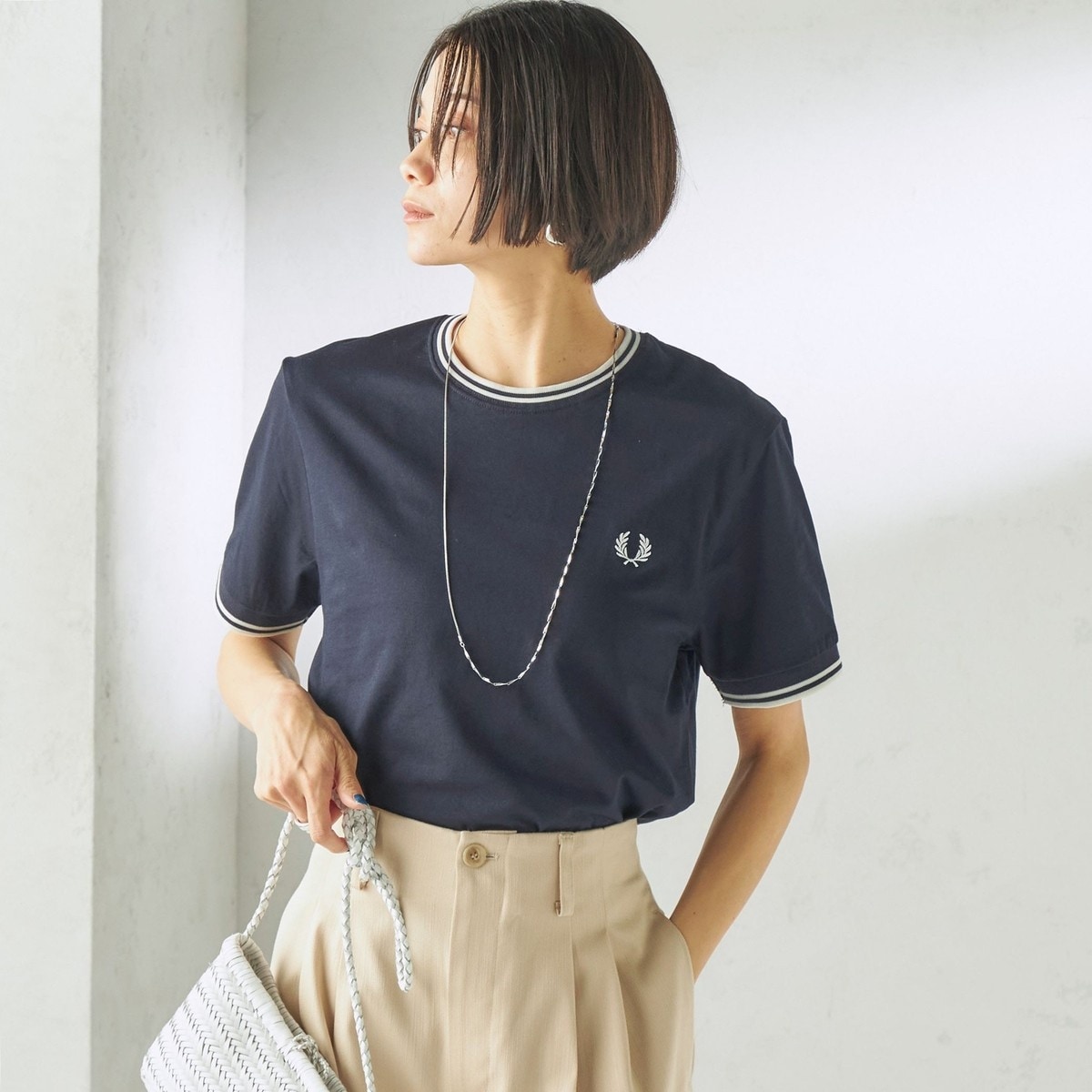 [�}���C]FRED PERRY:M1588 TWIN TIPPED TEE/�V�b�v�X�iSHIPS�j �R�o���g�u���[