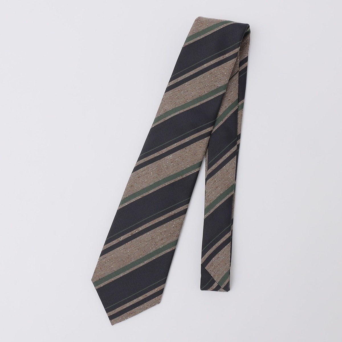 シップス（SHIPS）/Puccini: シルク メランジ ヘリンボーン ストライプ タイ Puccini: シルク メランジ ヘリンボーン ストライプ タイ | シップス