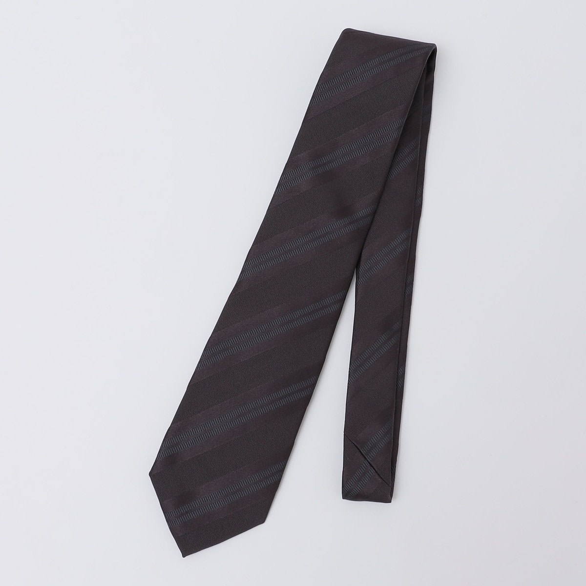 Puccini: シルク メランジ ヘリンボーン ストライプ タイ | シップス
