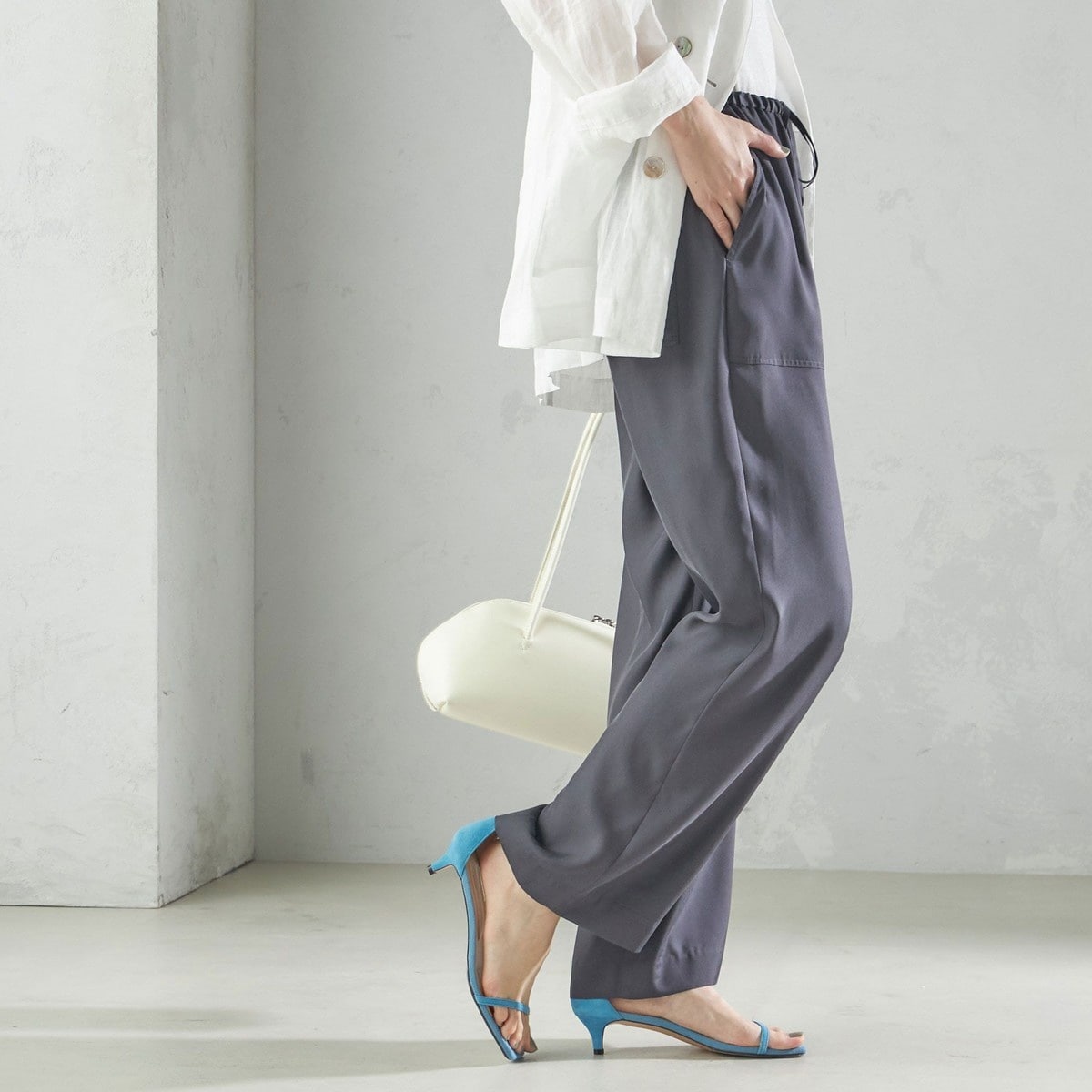 〈手洗い可能〉ツイル ストレート パンツ