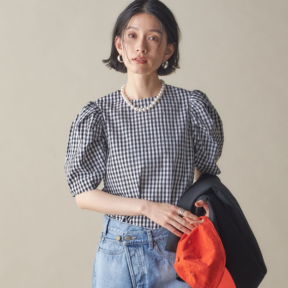 【美品】SHIPS any：フラワージャカードバイカラープルオーバーシャツ SHIPS｜SHIPS any:<洗濯機可能>フラワー ジャカード バイカラー