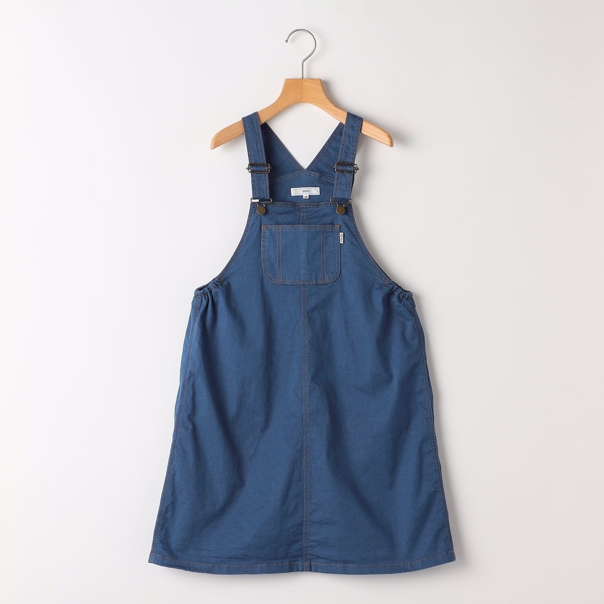 [�}���C]SHIPS KIDS:140�`150cm / �f�j�� �I�[�o�[�I�[�� �X�J�[�g/�V�b�v�X�iSHIPS�j �u���[