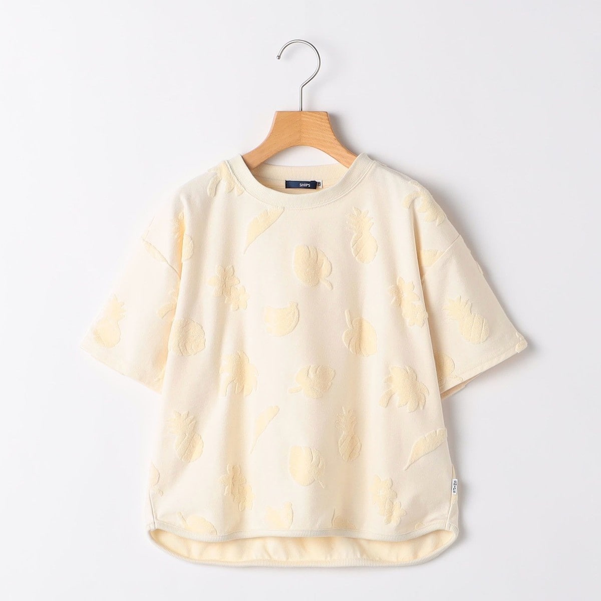 [�}���C]SHIPS KIDS:140�`150cm / �p�C�� �W���J�[�h TEE/�V�b�v�X�iSHIPS�j �I�t�z���C�g