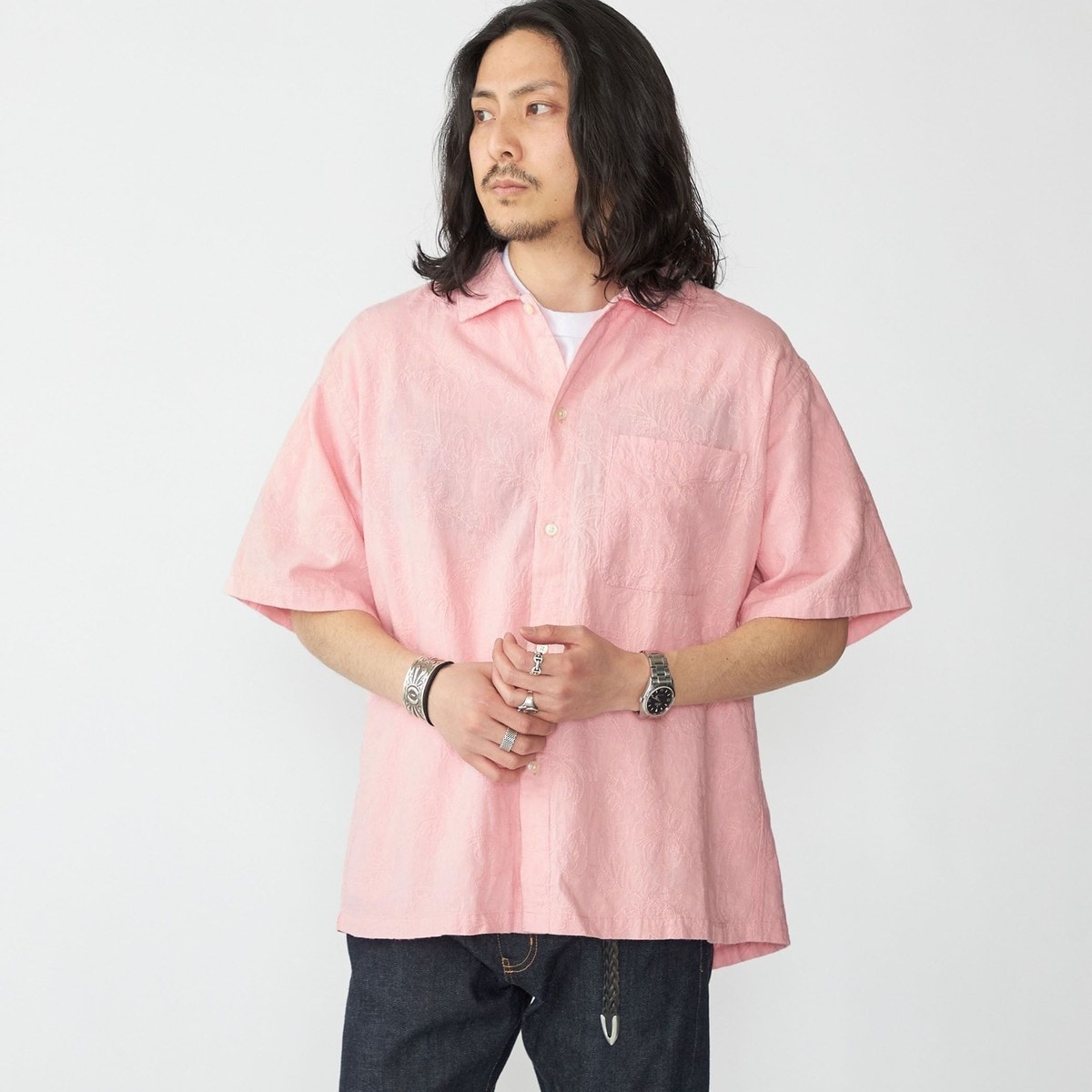 SHIPS: リネン パナマ ウィークエンド ショートスリーブ シャツ