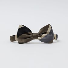 【SHIPS別注】Stefano Cau: シルク レジメンタル ボウタイ