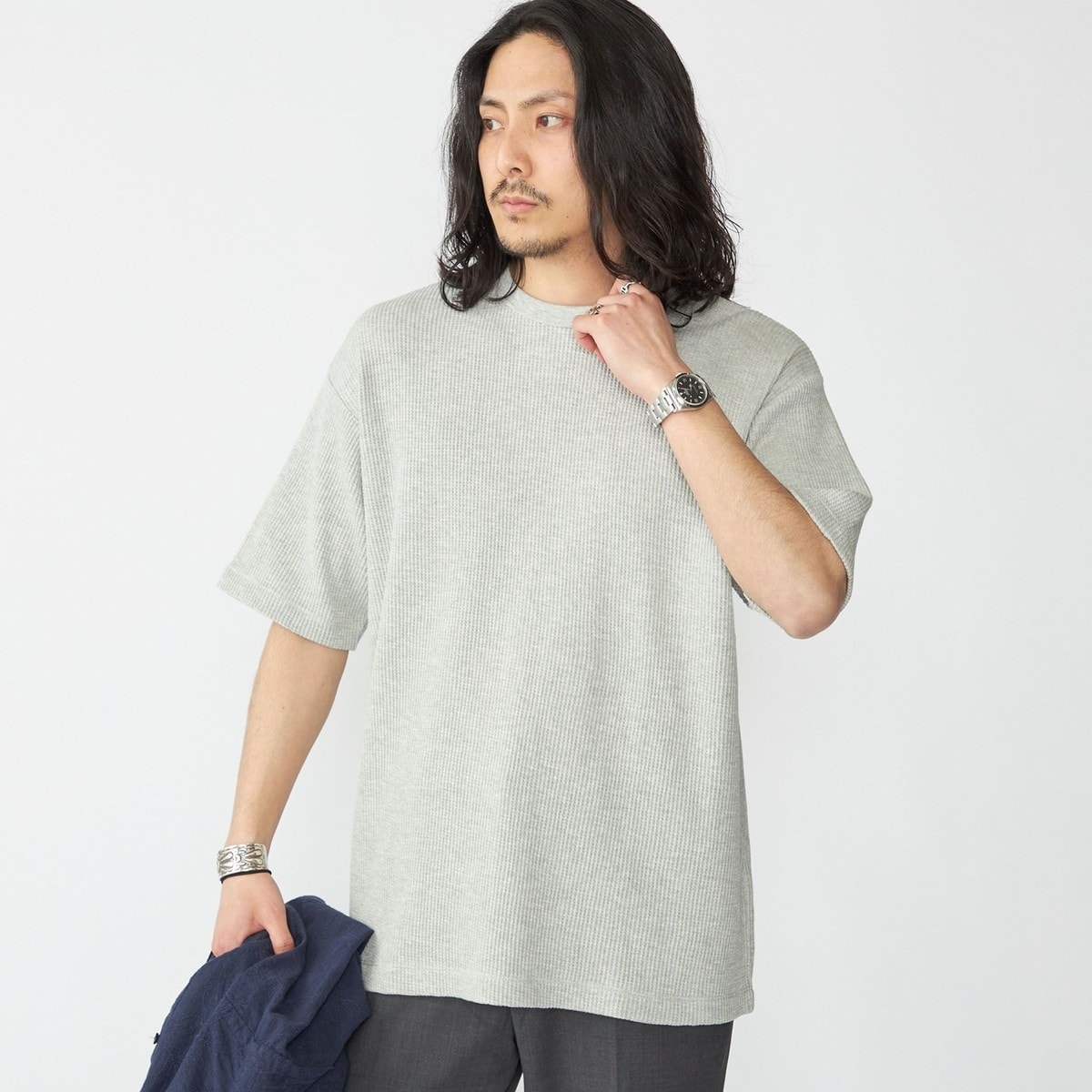 ALBINI ジャージー ネル オックスフォード イタリアンワイドカラー シャツ SHIPS（シップス）の「SHIPS:ALBINI ジャージー ネル