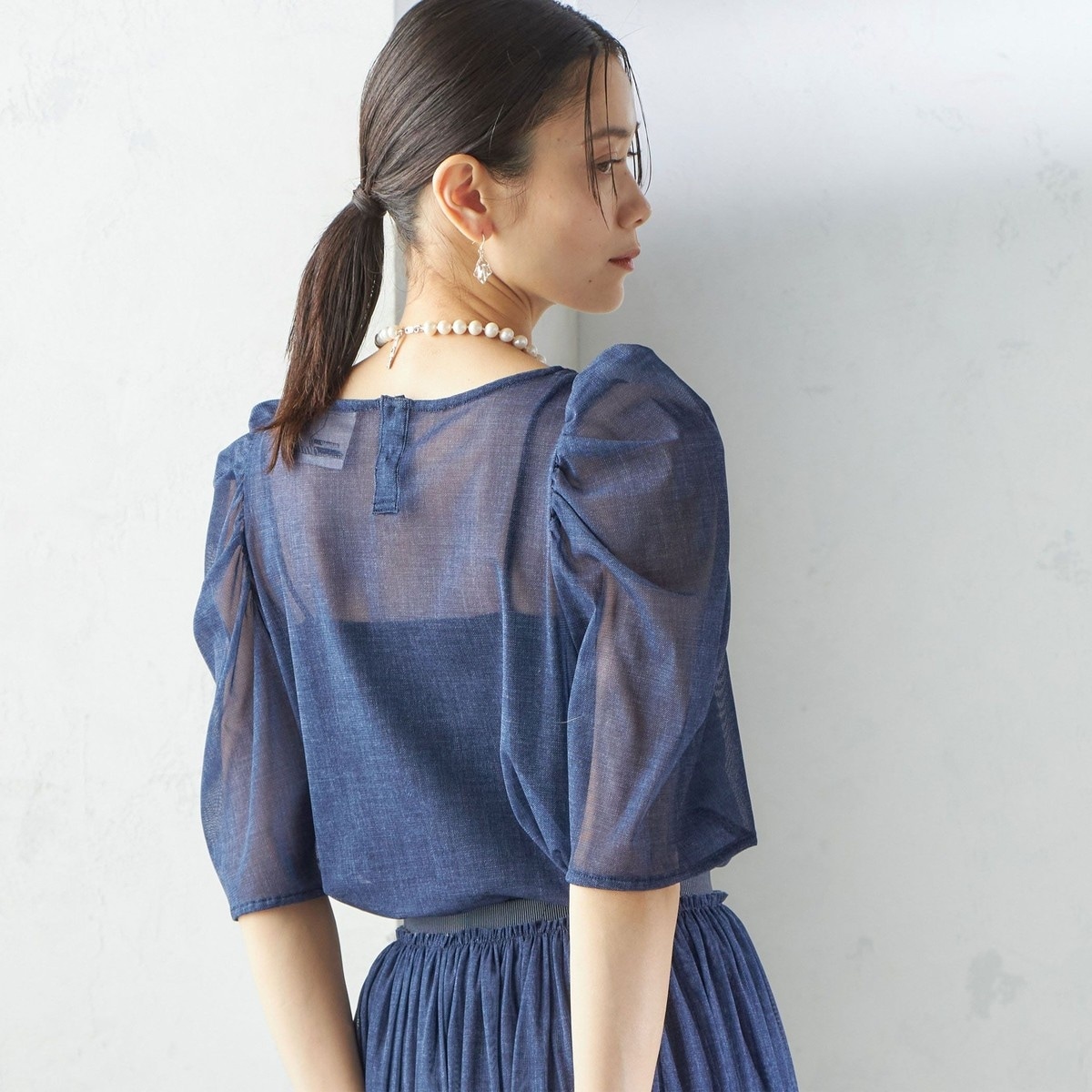 Fanaka:〈手洗い可能〉ストライプ レース 羽織 | シップス(SHIPS