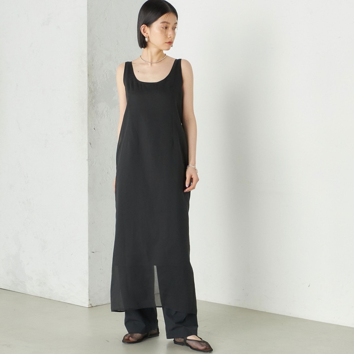 オーガンジーボレロ＆オールインワンセットパンツ | ナノユニバース