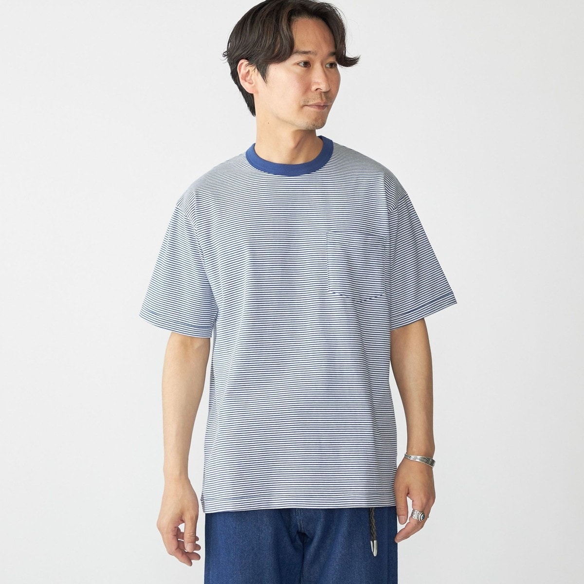 【stanley blacker】クルーネック ボーダーニットTシャツ オフホワイト ウォッシャブル 楽天市場】【stanley blacker】クルーネック ボーダーニットT