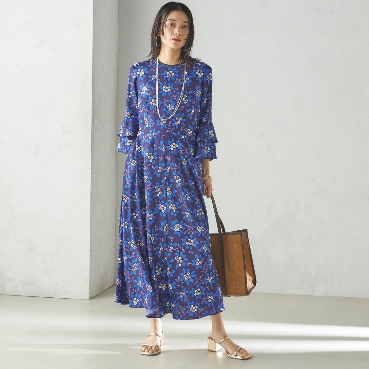 結婚式・パーティ〉kaene:パイピング レース Aライン ワンピース